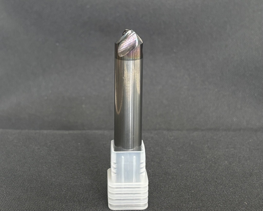 VHAL3FHDC 面取りカッタ　アルミ 非鉄用 3枚刃【侍】 先端角90° 先端径0.5　水素フリーDLCコーティング付