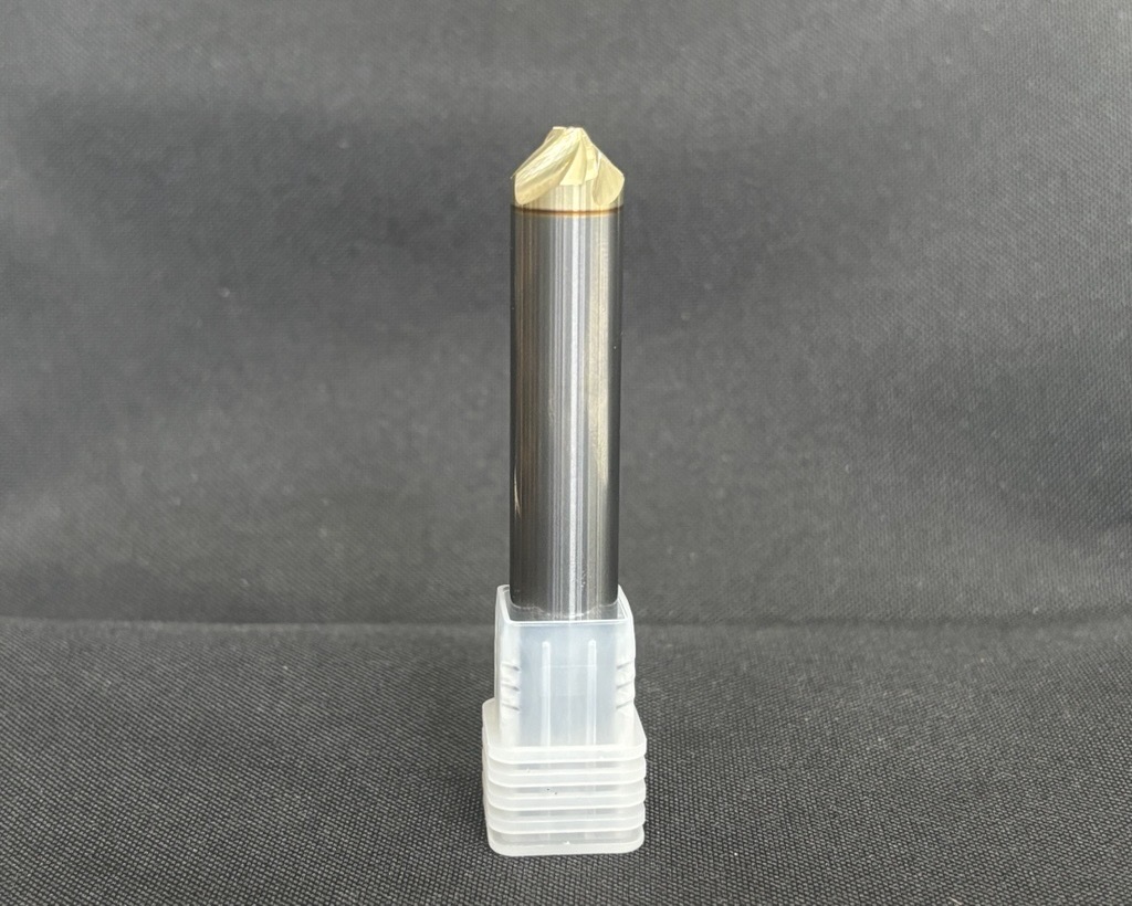VHMT4F 面取りカッタ　鉄 SUS用 4枚刃【侍】 先端角90° 先端径2　CGコーティング付